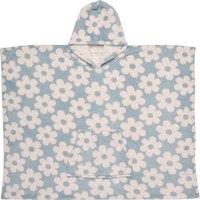 Retro Flower 75cm x 92.5cm Throw Duck Egg