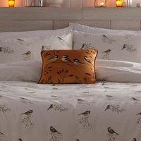 Dreams & Drapes Chickadees Filled Cushion 43cm x 43cm Gold