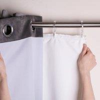 Curtina Eyelet Blackout Lining Ready Made Eyelet Curtains White