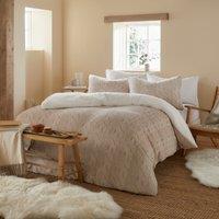 Fusion Snug Cable Knit Printed Duvet Cover Bedding Set Natural