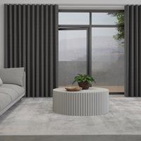 Lavery Made to Measure Wave Curtain + FREE Track Charcoal
