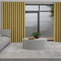 Leaf Vine Made to Measure Wave Curtain + FREE Track Sunflower