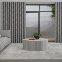Leaf Vine Made to Measure Wave Curtain + FREE Track Graphite