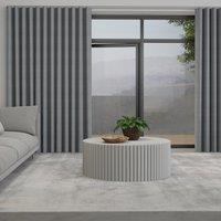 Mika Made to Measure Wave Curtain + FREE Track Graphite