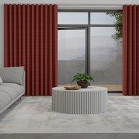 Lugano Made to Measure Wave Curtain + FREE Track Crimson