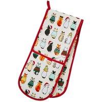 Ulster Weavers Christmas Cats in Waiting Oven Glove Red
