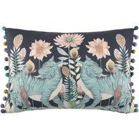 Voyage Maison Baghdev Feather Boudoir Filled Cushion 40cm x 60cm Midnight