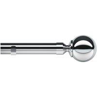 28mm Rome Eyelet Curtain Pole Chrome