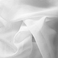 Plain Voile Voile Fabric White