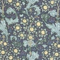 William Morris Orchid Outdoor Fabric Denim