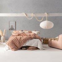 Linen House Haze Tufted Polka Dot Duvet Cover Bedding Set Maple