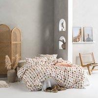 Linen House Haze Tufted Polka Dot Duvet Cover Bedding Set Pink Sand