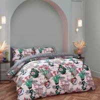 Furn Ishiko Floral Duvet Cover Bedding Set White