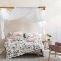 Linen House Luana Tropical Duvet Cover Bedding Set White