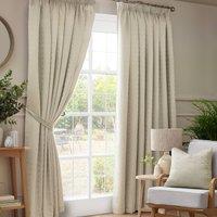 Madison Ready Made Pencil Pleat Curtains Cream