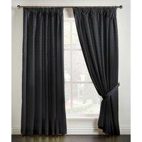 Madison Ready Made Pencil Pleat Curtains Black