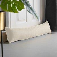 Chenille Draught Excluder Cream