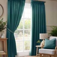 Madison Ready Made Pencil Pleat Curtains Teal