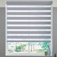 Carlisle Made to Measure Day Night Blind Smokey Blue