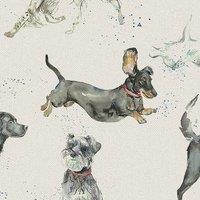 Voyage Maison Catch Printed Cotton Fabric Linen