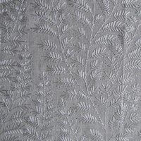 Voyage Maison Fernbank Embroidered Woven Fabric Silver