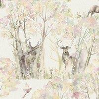 Voyage Maison Enchanted Forest Printed Viscose Fabric Linen