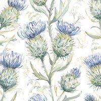 Voyage Maison Thistle Glen Printed Linen Fabric Winter