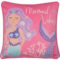 Bedlam Mermaid Vibes Filled Cushion 43cm x 43cm Pink