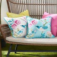 Dreams & Drapes Amelle Outdoor Filled Cushion 43cm x 43cm Blue