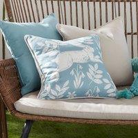 Dreams & Drapes Spring Rabbit Outdoor Filled Cushion 43cm x 43cm Duck Egg