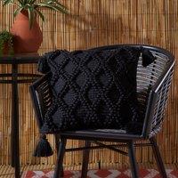Drift Home Alda Outdoor Filled Cushion 43cm x 43cm Black