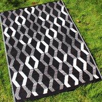Rico 120cm x 170cm UV Resistant Outdoor Rug Black