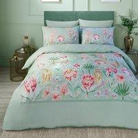 Soiree Tropical Leopard Duvet Cover Bedding Set Green
