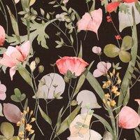 Linda Barker Alda 100% Cotton Fabric Black