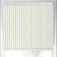 Laura Ashley Painterly Stripe Made to Measure Roman Blind Yellow