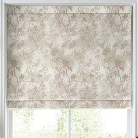 Laura Ashley Eglantine Silhoutte Woven Made to Measure Roman Blind White Sands
