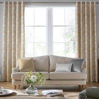 Laura Ashley Josette Woven Made to Measure Curtain Gold