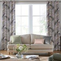 Laura Ashley Belvedere Velvet Made to Measure Curtain Pale Iris