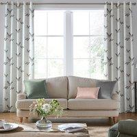 Laura Ashley Animalia Embroidered Made to Measure Curtain Pale Duck Egg