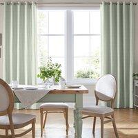 Laura Ashley Candy Stripe Made to Measure Curtain Bottle Green