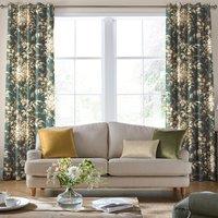 Laura Ashley Picardie Velvet Made to Measure Curtain Fern