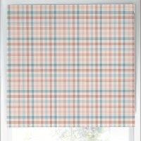 Laura Ashley Cove Check Translucent Made to Measure Roller Blind Blush