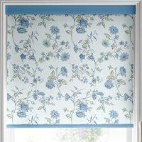 Laura Ashley Rambling Rector Translucent Made to Measure Roller Blind Blue Sky