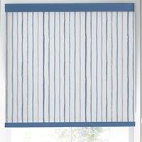 Laura Ashley Painterly Stripe Translucent Made to Measure Roller Blind Blue