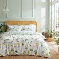 The Royal Horticultural Society Botanical Cottage Garden Bedding Set White