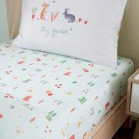 The Royal Horticultural Society My Allotment Fitted Sheet Natural