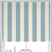 Laura Ashley Lille Stripe Translucent Made to Measure Roller Blind Seaspray