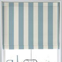 Laura Ashley Lille Stripe Made to Measure Roman Blind Seaspray