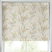 Laura Ashley Pussy Willow Made to Measure Roman Blind Ochre Yellow