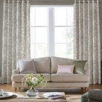 Laura Ashley Heledd Blooms Made to Measure Curtain Dove Grey